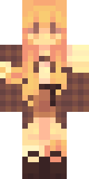 PrimlyPrim's Minecraft character, facing forward.