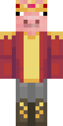 YourPigLord's Minecraft character, facing forward.