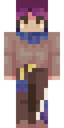astercherie's Minecraft character, facing forward.